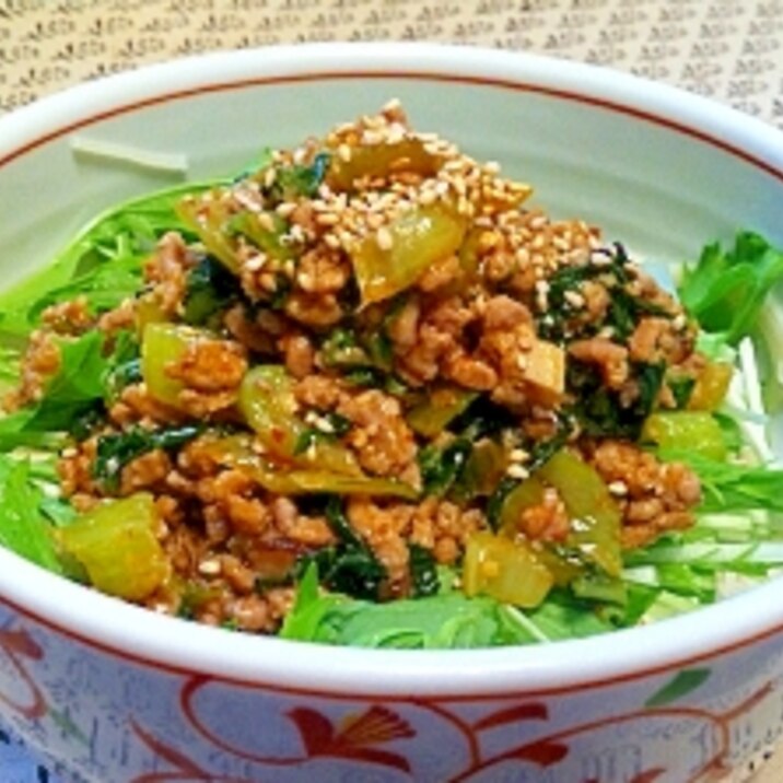 夏にぴったり!肉みそそーめん